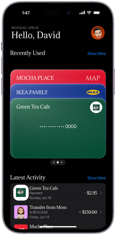 Loyalty Card Interface